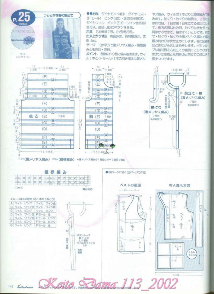 【引用】毛糸だま2002年春號(hào) NO.113  - 荷塘秀色 - 茶之韻