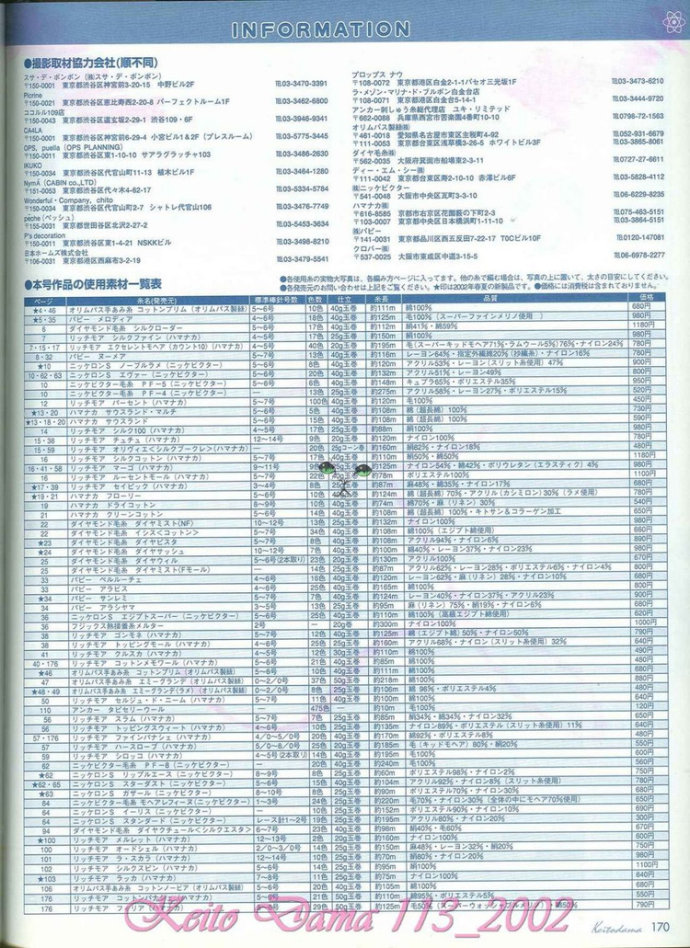 【引用】毛糸だま2002年春號(hào) NO.113  - 荷塘秀色 - 茶之韻