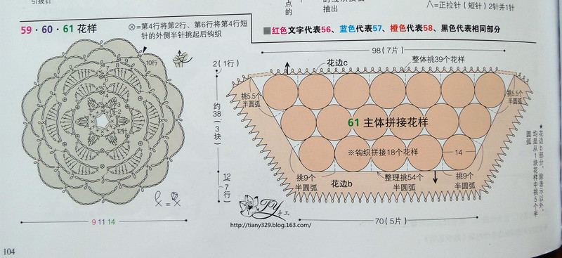 1513——百花開——春天里的拼花小披 - ty - ty 的 編織博客