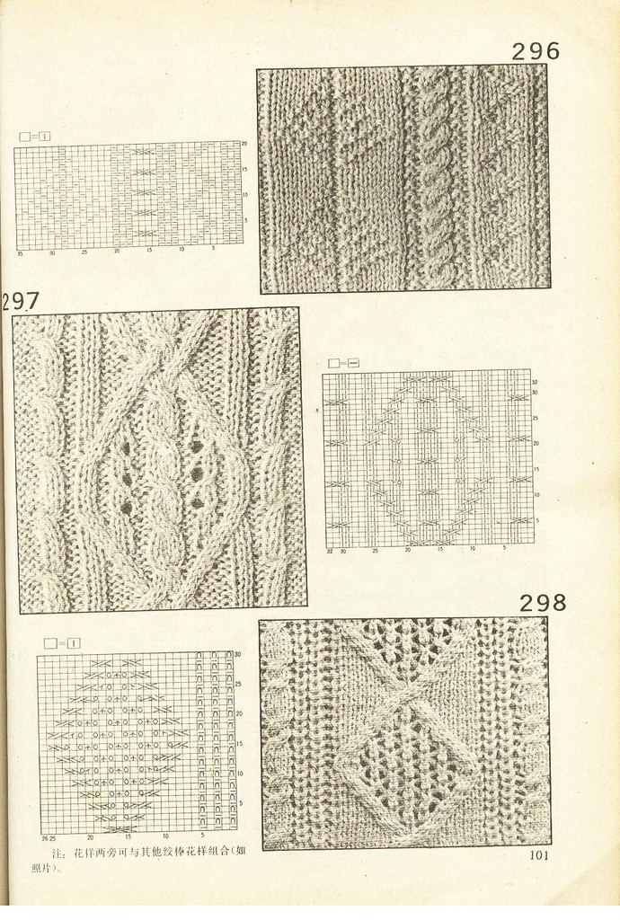 《上海棒針編結(jié)花樣500種》續(xù)編上海新棒針花樣530 - 壹一 - 壹一的博客