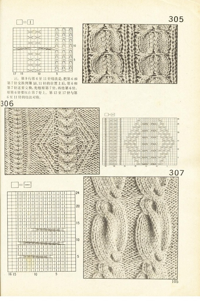 《上海棒針編結(jié)花樣500種》續(xù)編上海新棒針花樣530 - 壹一 - 壹一的博客