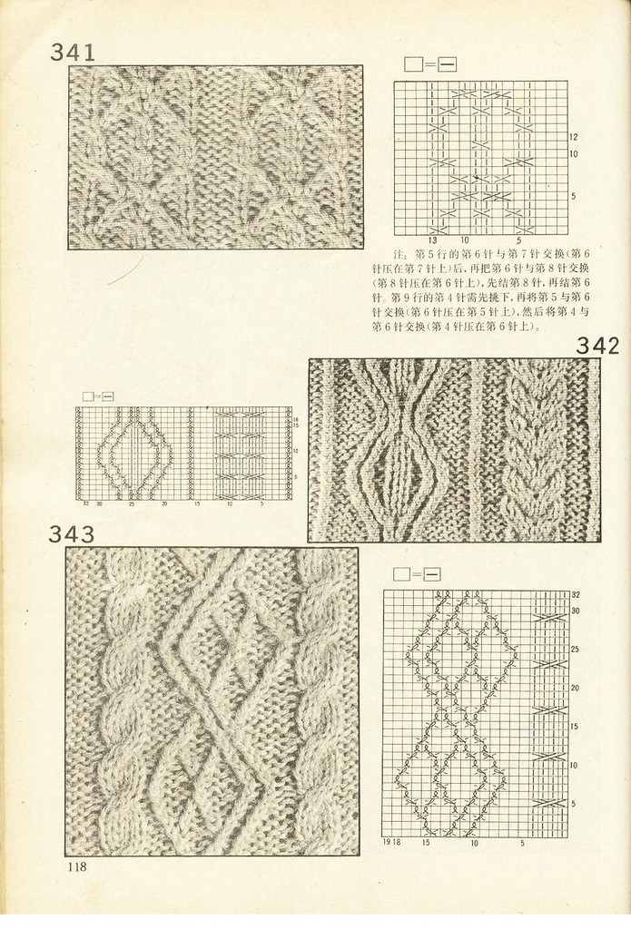 《上海棒針編結(jié)花樣500種》續(xù)編上海新棒針花樣530 - 壹一 - 壹一的博客