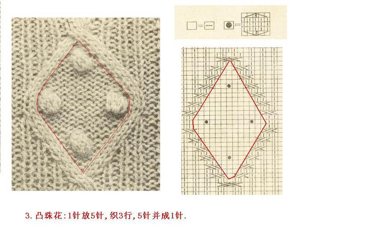 《上海棒針編結(jié)花樣500種》續(xù)編上海新棒針花樣530 - 壹一 - 壹一的博客