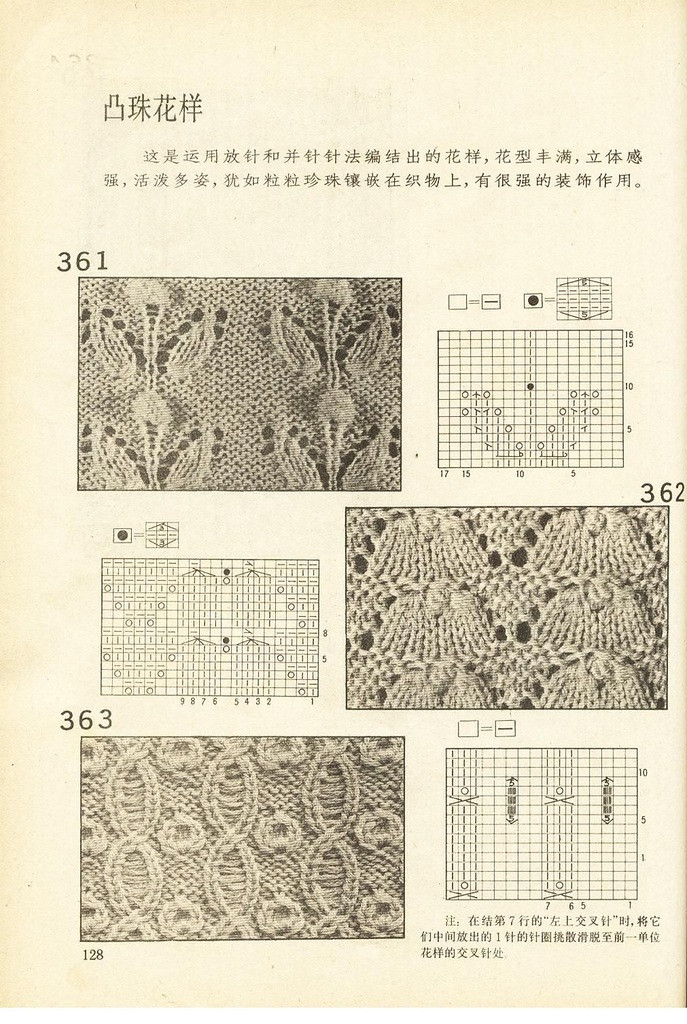 《上海棒針編結(jié)花樣500種》續(xù)編上海新棒針花樣530 - 壹一 - 壹一的博客