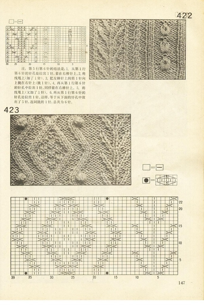 《上海棒針編結(jié)花樣500種》續(xù)編上海新棒針花樣530 - 壹一 - 壹一的博客