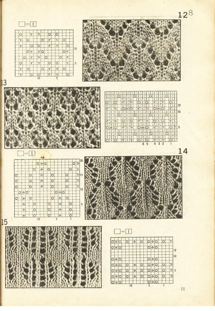 《上海棒針編結(jié)花樣500種》續(xù)編上海新棒針花樣530 - 壹一 - 壹一的博客