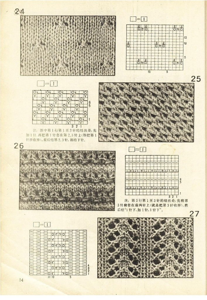 《上海棒針編結(jié)花樣500種》續(xù)編上海新棒針花樣530 - 壹一 - 壹一的博客