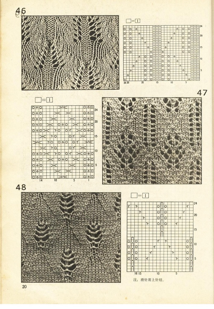 《上海棒針編結(jié)花樣500種》續(xù)編上海新棒針花樣530 - 壹一 - 壹一的博客