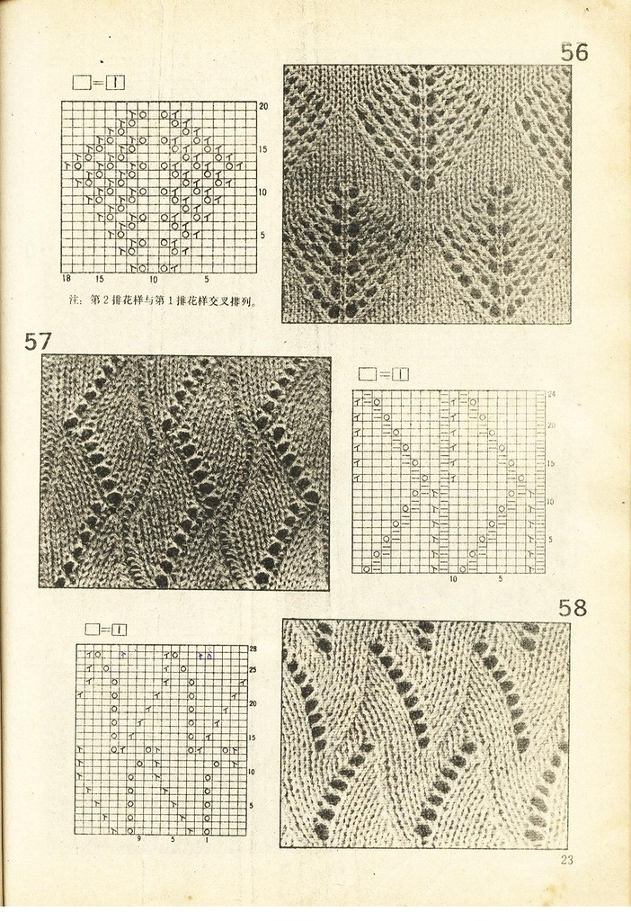 《上海棒針編結(jié)花樣500種》續(xù)編上海新棒針花樣530 - 壹一 - 壹一的博客