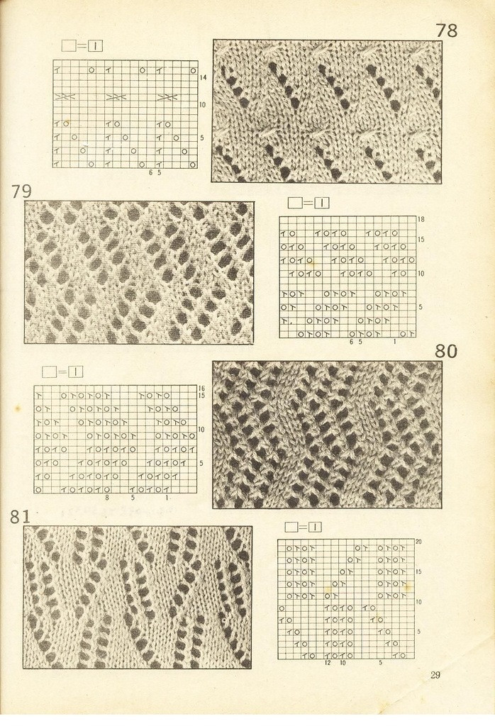 《上海棒針編結(jié)花樣500種》續(xù)編上海新棒針花樣530 - 壹一 - 壹一的博客