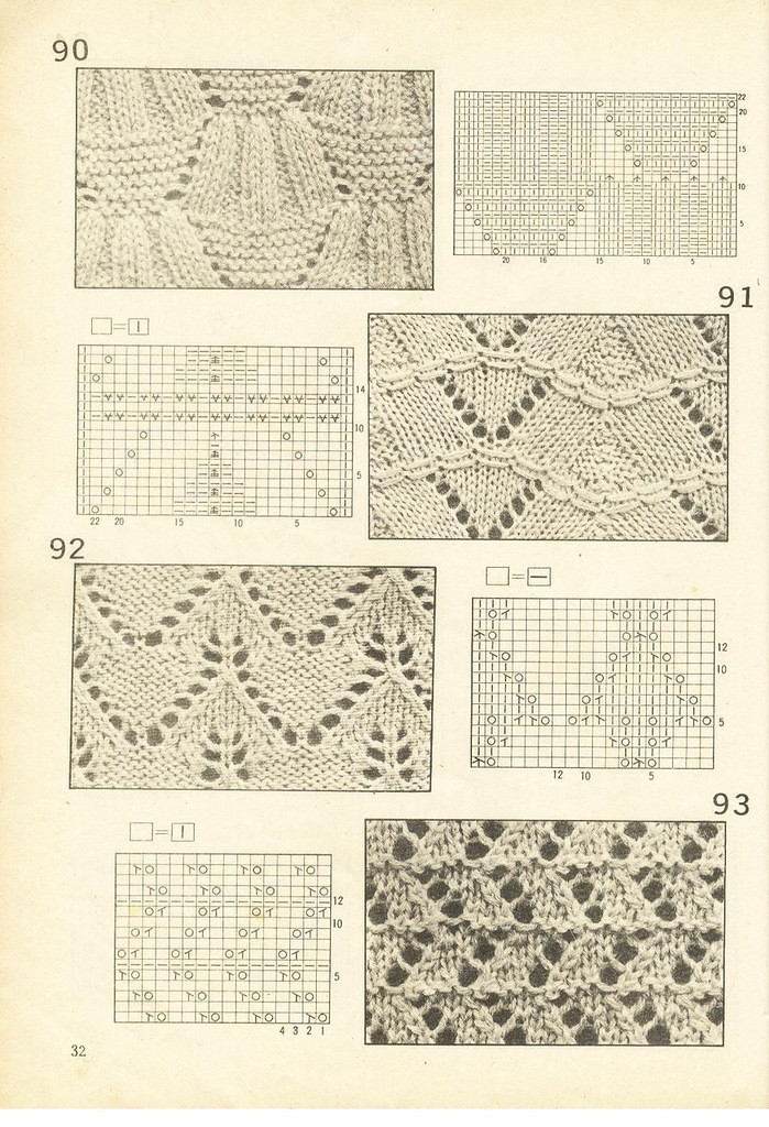 《上海棒針編結(jié)花樣500種》續(xù)編上海新棒針花樣530 - 壹一 - 壹一的博客