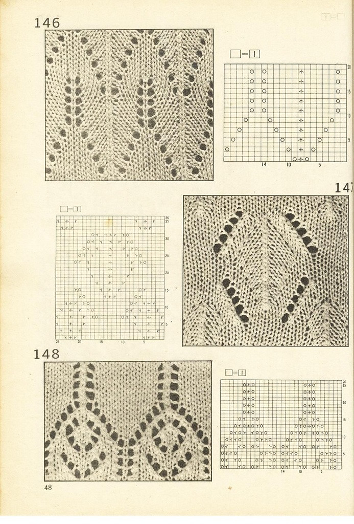 《上海棒針編結(jié)花樣500種》續(xù)編上海新棒針花樣530 - 壹一 - 壹一的博客