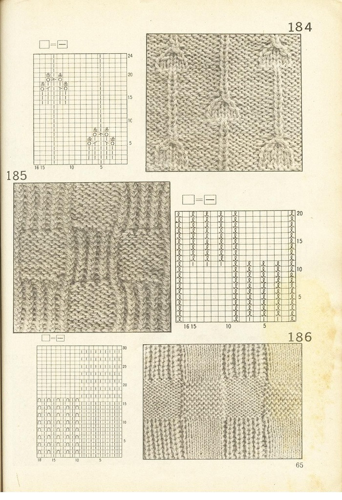 《上海棒針編結(jié)花樣500種》續(xù)編上海新棒針花樣530 - 壹一 - 壹一的博客