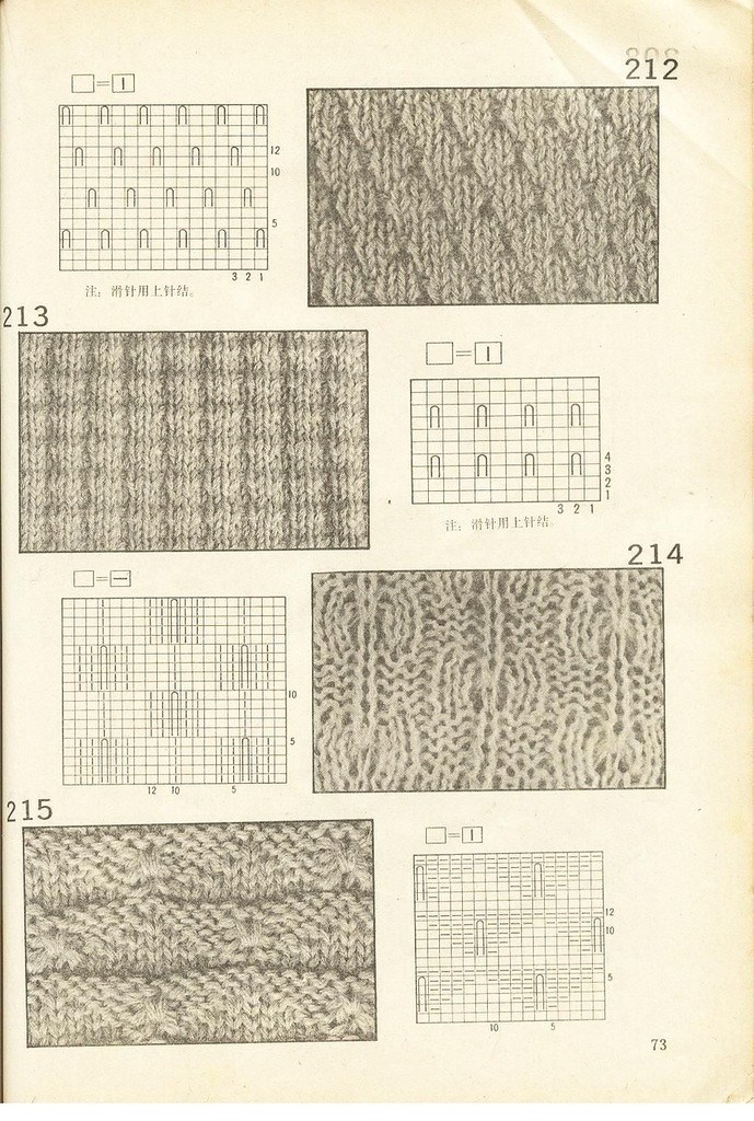 《上海棒針編結(jié)花樣500種》續(xù)編上海新棒針花樣530 - 壹一 - 壹一的博客