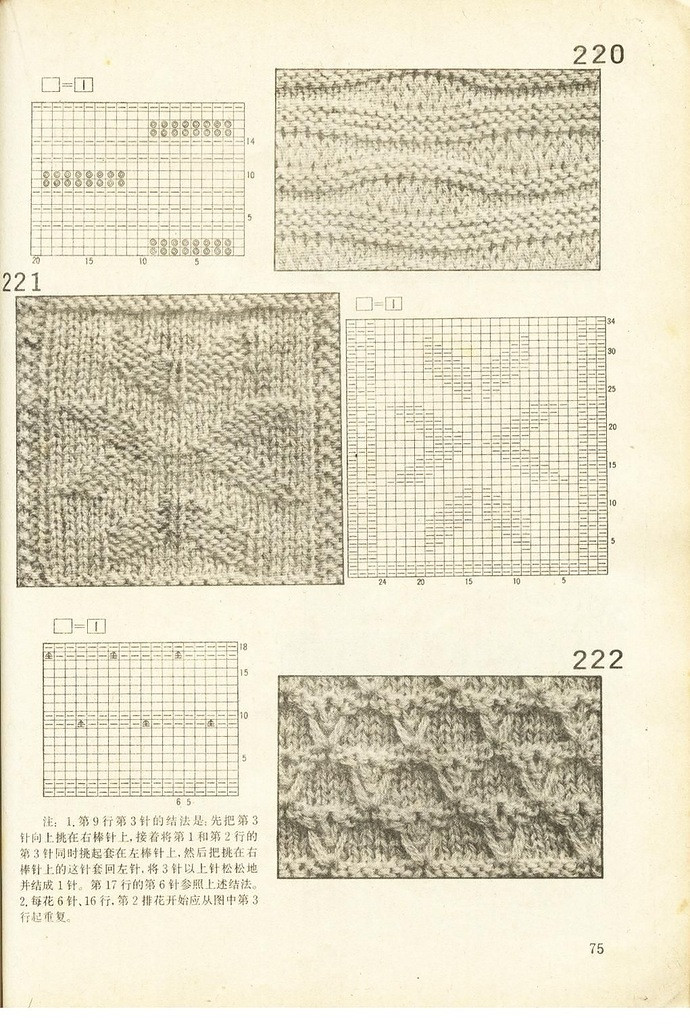 《上海棒針編結(jié)花樣500種》續(xù)編上海新棒針花樣530 - 壹一 - 壹一的博客