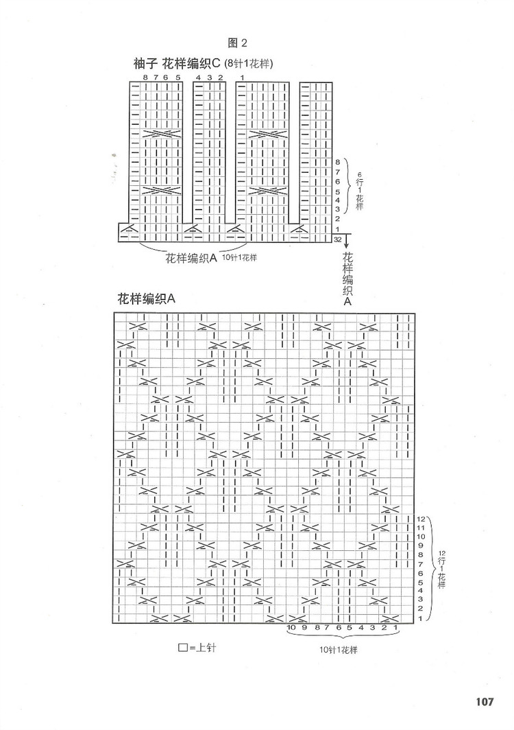 行家教你從領(lǐng)口往下織 - 紫藤花瓣 - 月下紫藤