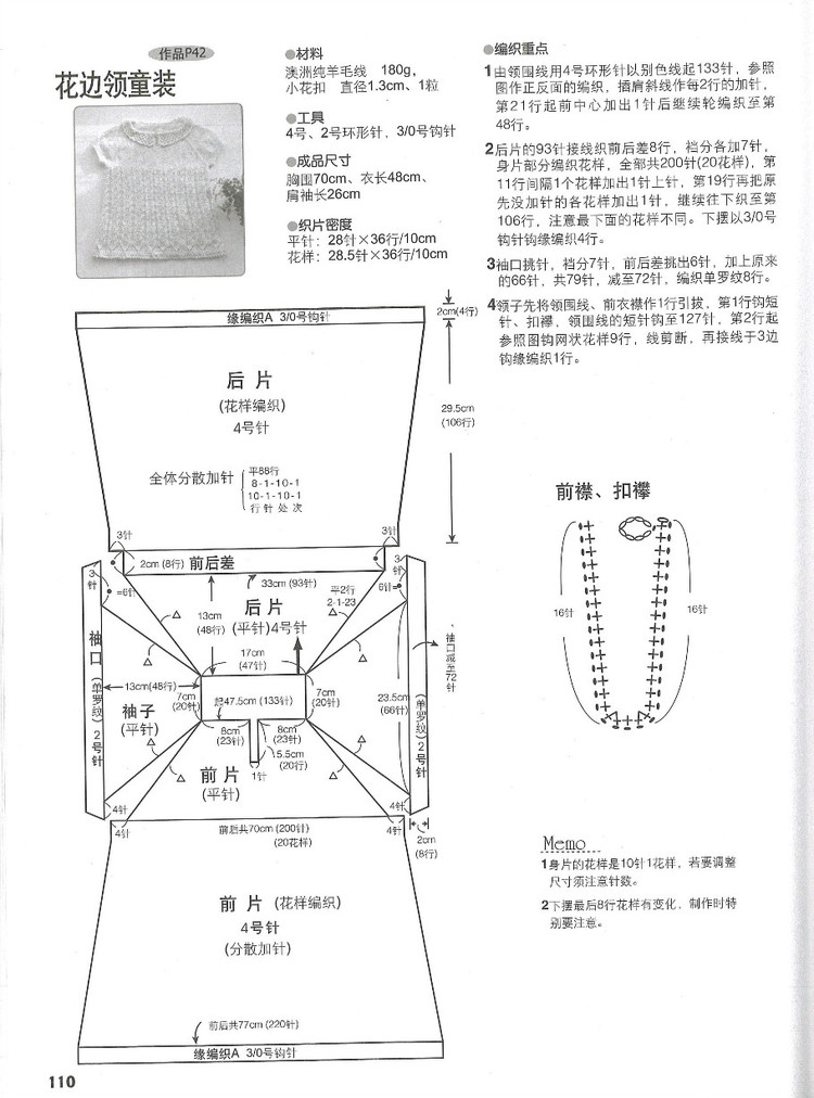 行家教你從領(lǐng)口往下織 - 紫藤花瓣 - 月下紫藤