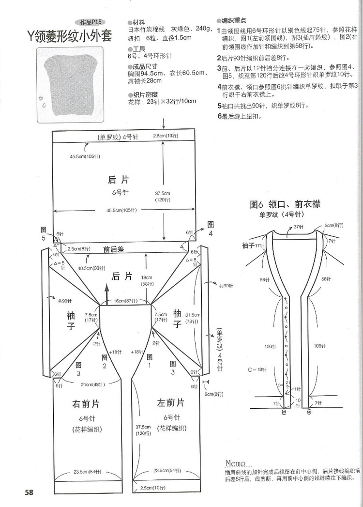 行家教你從領(lǐng)口往下織 - 紫藤花瓣 - 月下紫藤