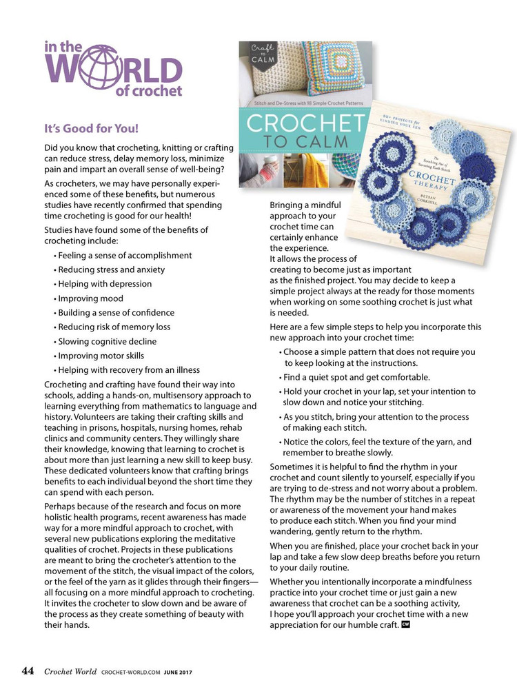 Crochet World June 2017 - 輕描淡寫 - 輕描淡寫