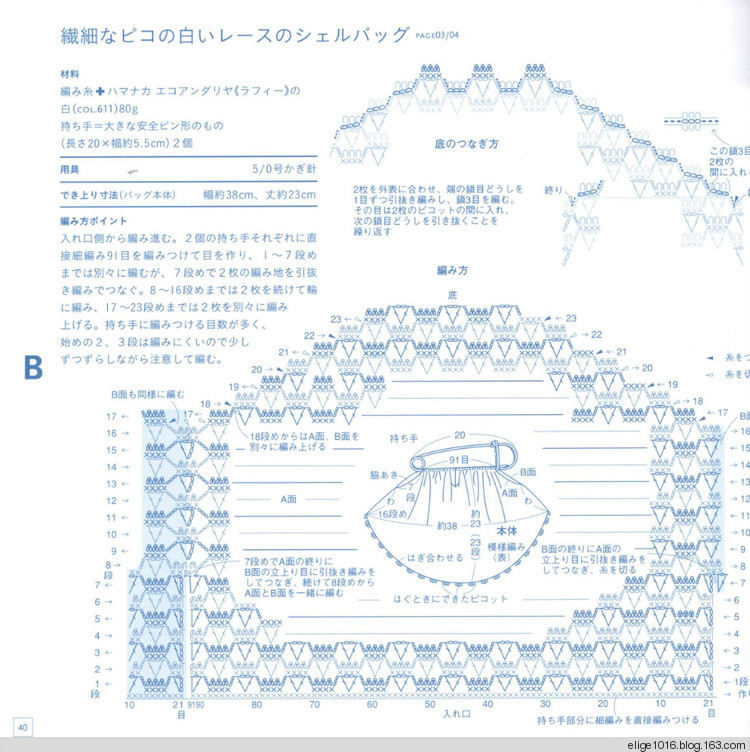 鉤編手包 下田直子ANDARIA WORLD 2010 - 采蓮南塘秋 -  婉如清揚