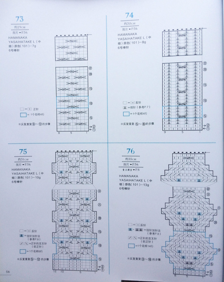 可單片使用的100種北歐風(fēng)棒針編織花樣 - 壹一 - 壹一的博客