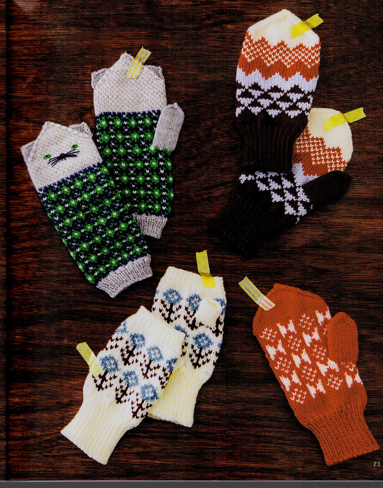 Nordic knit mittens, hats, animal Puppet 30 - 梨花帶雨翻譯 - 我的博客